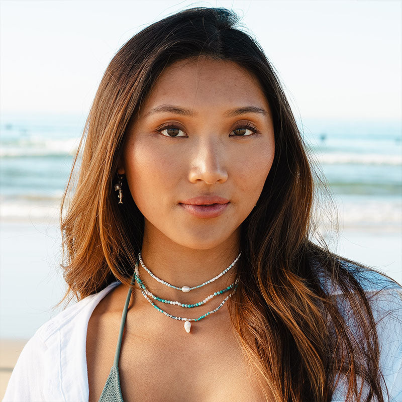 Wavebreak Seed Bead Necklace