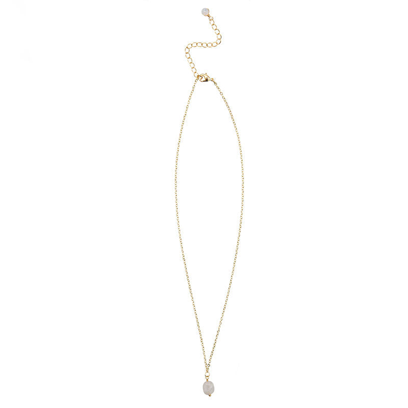 Moonstone Drop Necklace