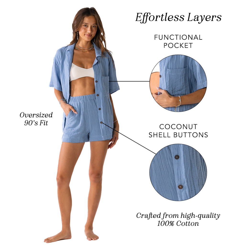 Denim Blue Sandy Shorts