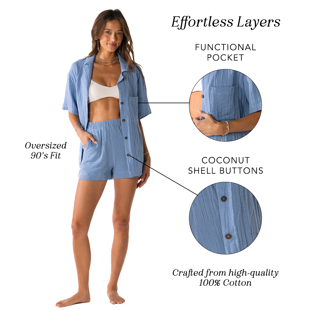 Denim Blue Sandy Shorts