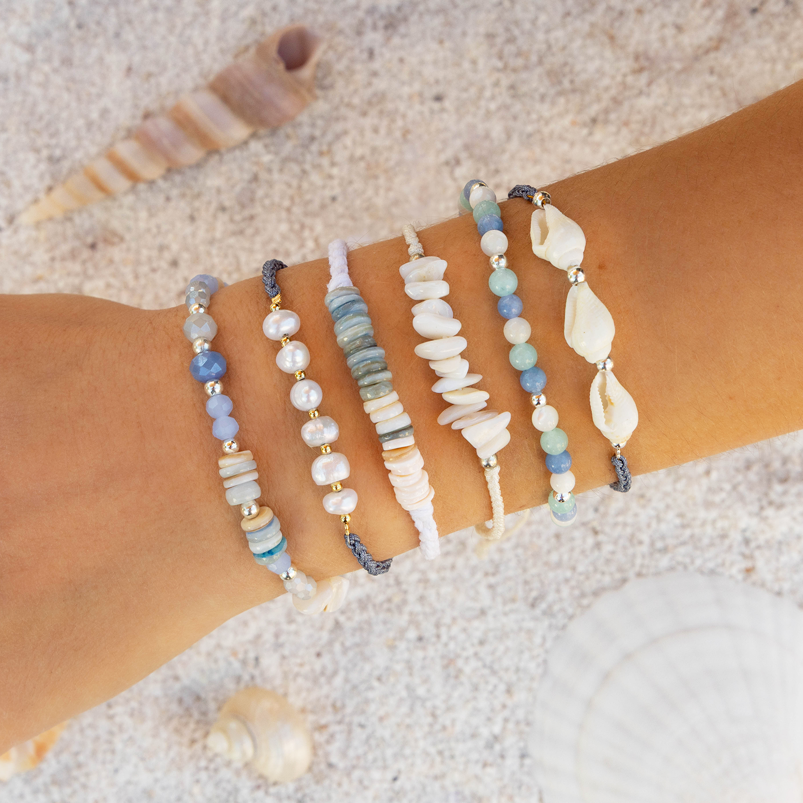 Swell Braided Shell Bracelet