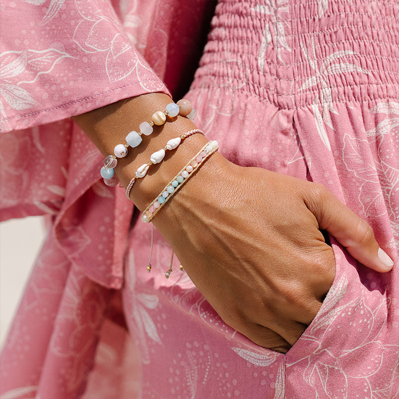 Peace + Love Statement Healing Bracelet