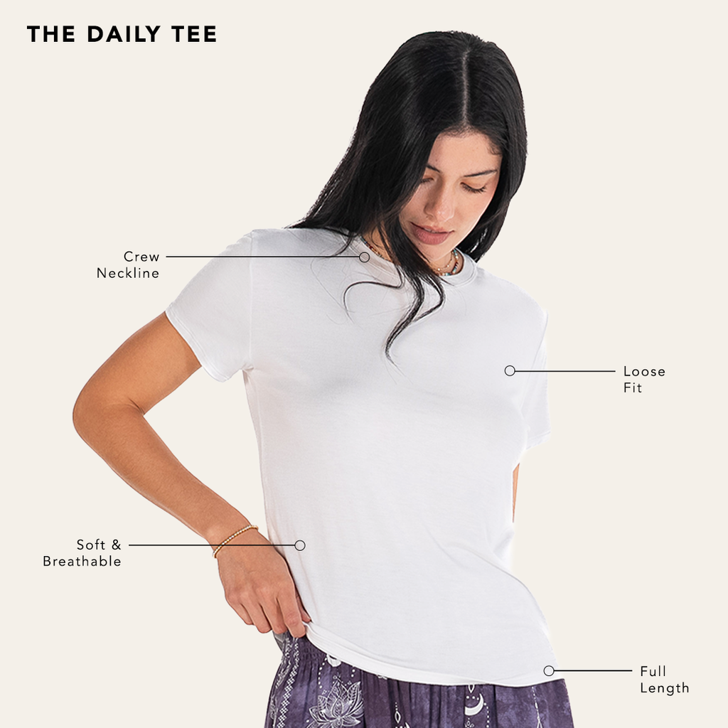 White Daily Tee