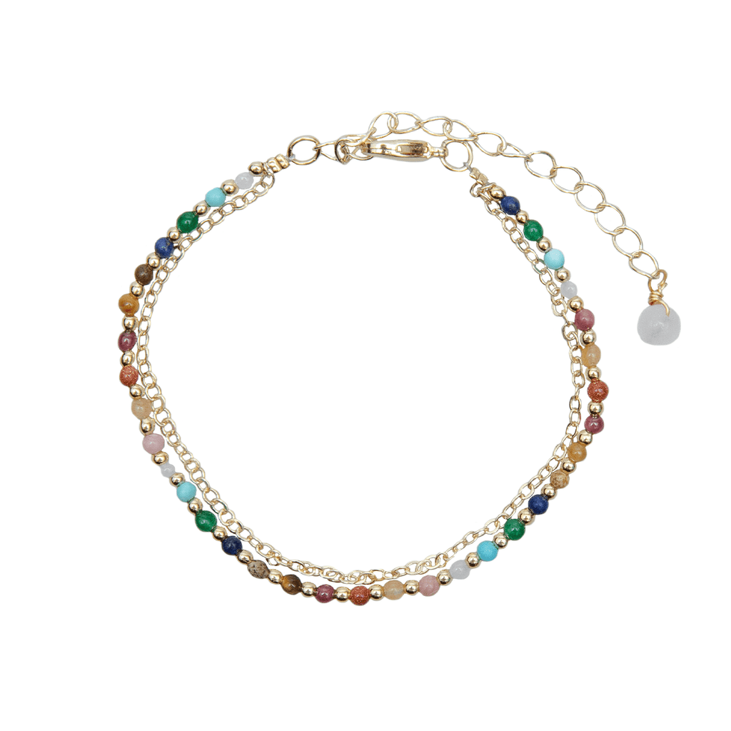 Master Healer 2mm Necklace + Layered Bracelet Set
