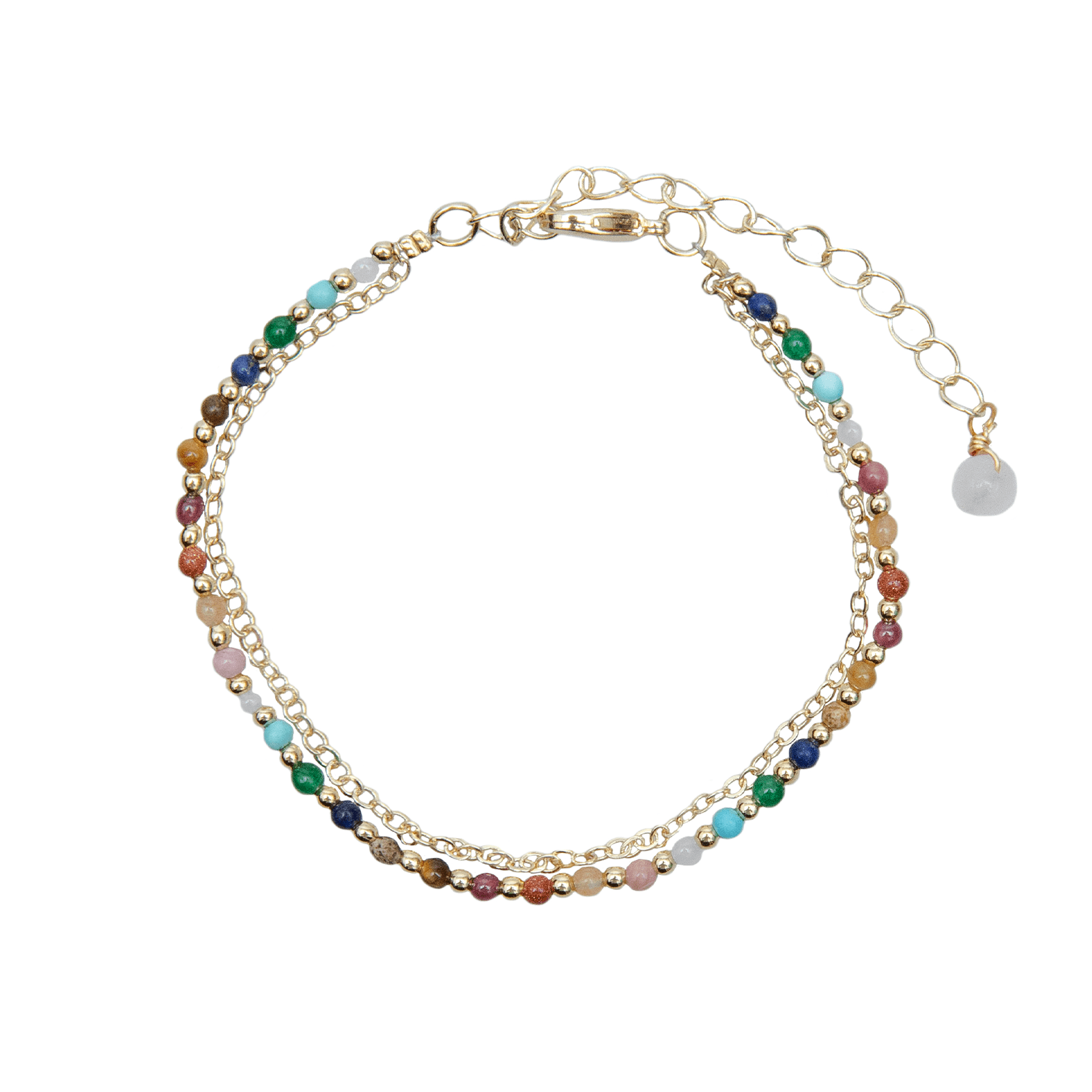Master Healer 2mm Necklace + Layered Bracelet Set