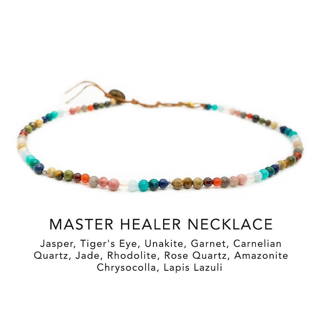 Master Healer Dewdrop + Circles in the Sand Necklace Stack