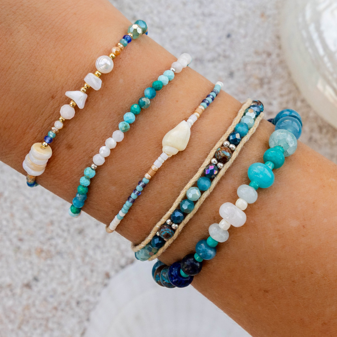Blue Crush Statement Healing Bracelet